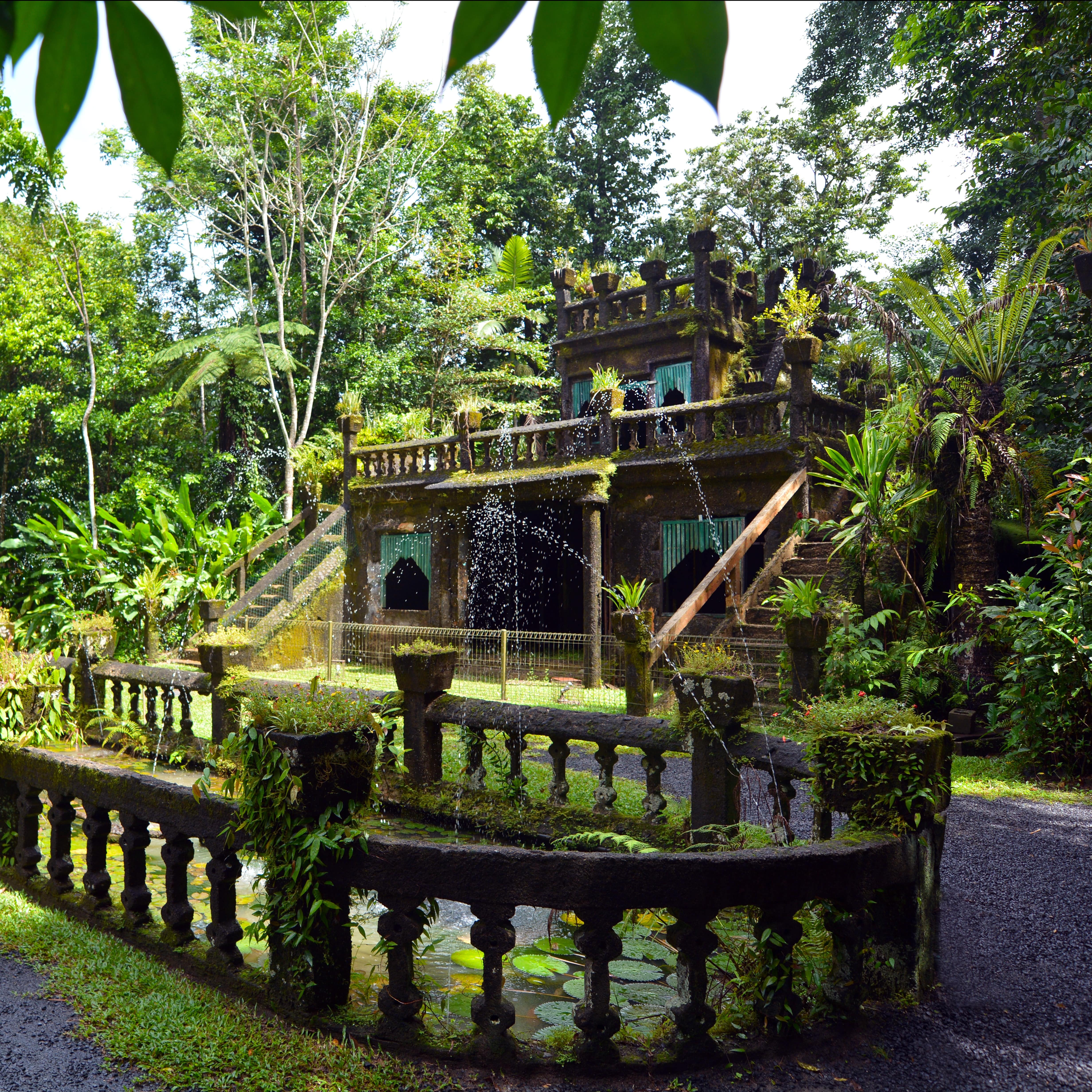 An ancient castle in Paronella Park in Queensland, Australia