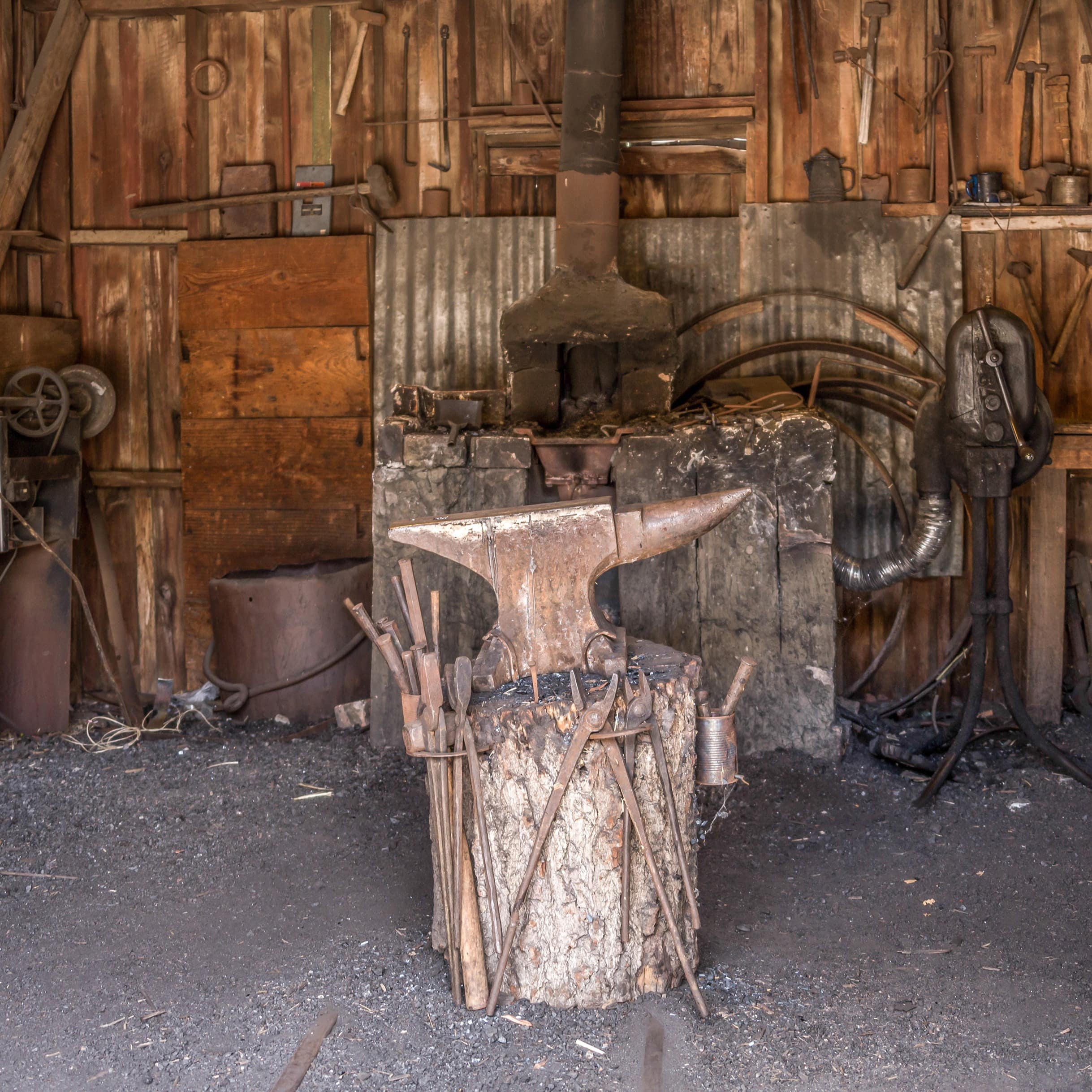 An old blacksmith shop