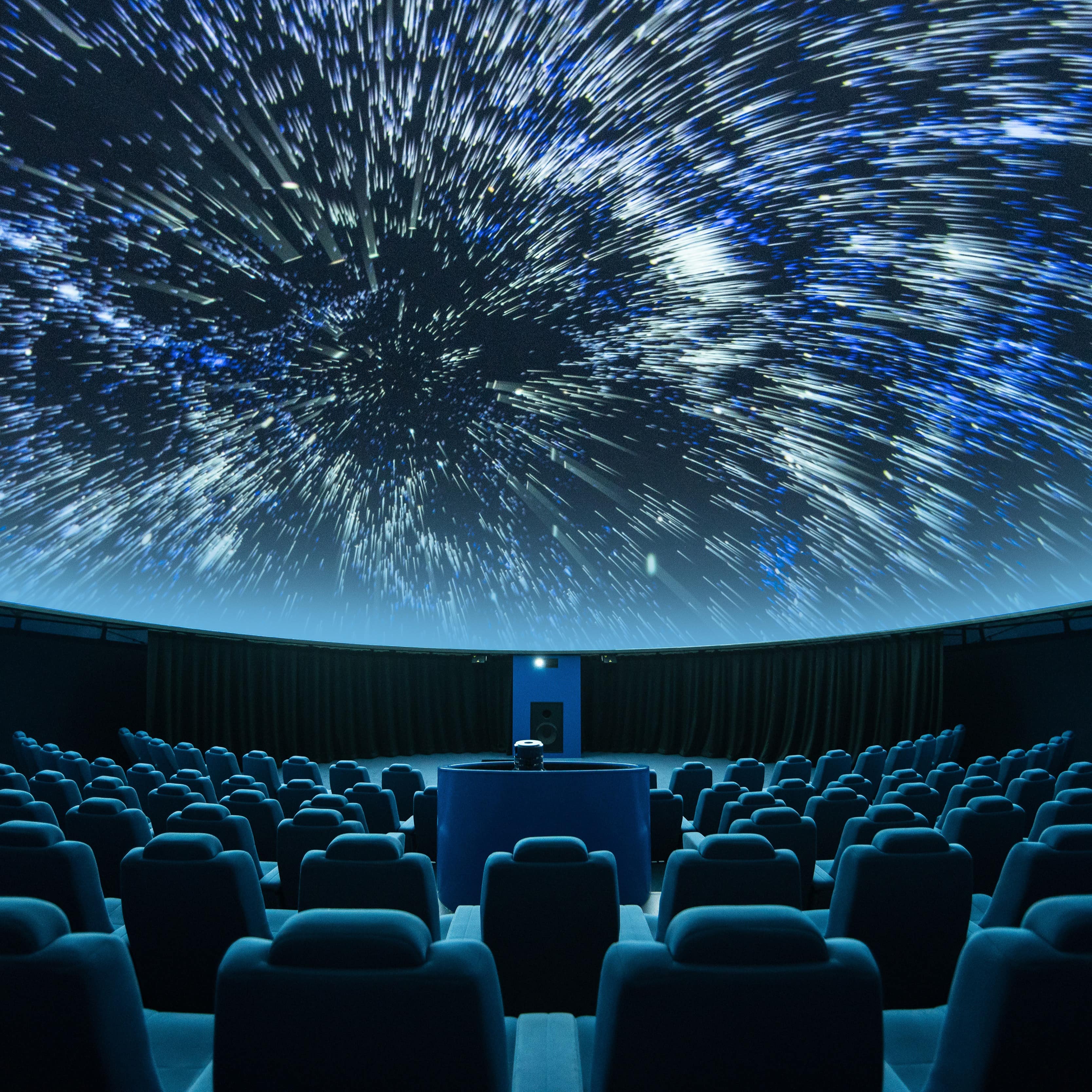 A spectacular full-dome digital projection at the planetarium